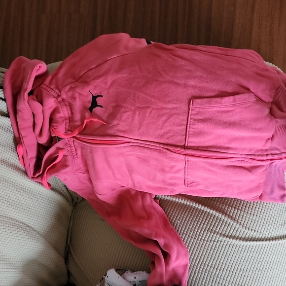 PINK zip up hoodie - Picture 2 of 2